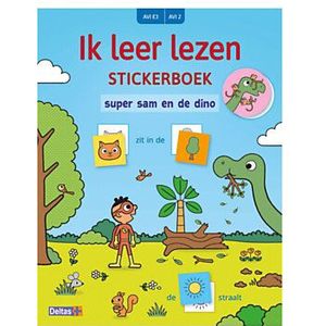 Ik leer lezen Stickerboek - Super Sam en de dino (AVI E3)