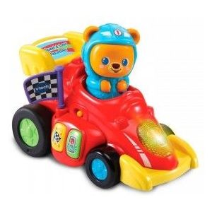 VTech Baby Speel & Leer Racebeer - Educatief Baby Speelgoed - Speelgoed Auto - Kleuren en Liedjes