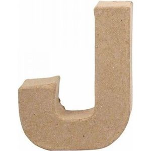 Letter Papier-maché - J, 10cm