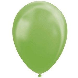 Ballonnen Metallic Green 30cm, 10st.