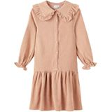 Name it Meisjes Kinderkleding Effen Jurk Odine Cafe Au Lait