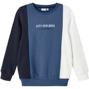 Name it Jongens Kinderkleding Blauwe Sweater Treni