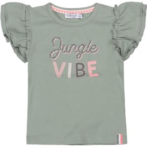 Dirkje Meisjes Shortsleeve Tshirt Jungle Vibe Green
