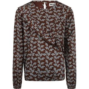 No Way Monday Meisjes Blouse Brown