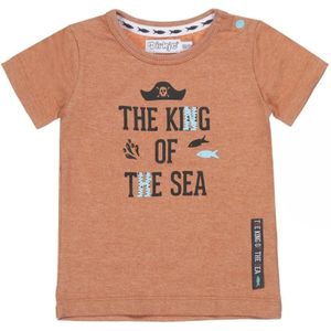 Dirkje Jongens Tshirt The King Of The Sea Rusty Brown