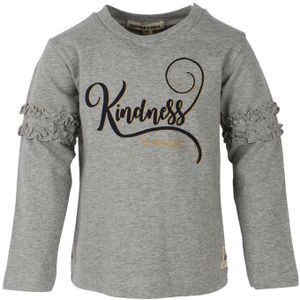 Small Rags Babykleding Meisjes Lichtgrijze  tshirt Kindness