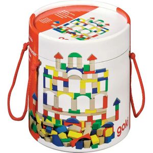 Goki Doos 100st Houten Speelgoed Blokken