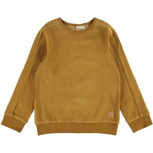 Name it Jongens Effen Sweater Omet Cumin