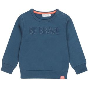 Dirkje Jongens Sweater Be Brave Petrol