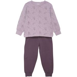 CelaVi 2-delige Meisjes Lange Mouwen Pyjama Elderberry