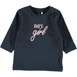 Name it Newborn Tshirt Kathe 'Dads Girl" Dark Sapphire