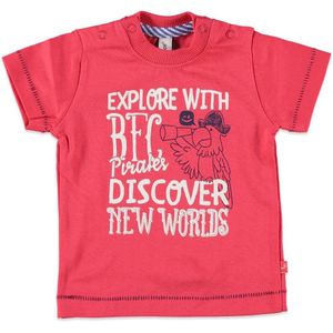 Babyface Jongens Rode Baby T shirt Explore