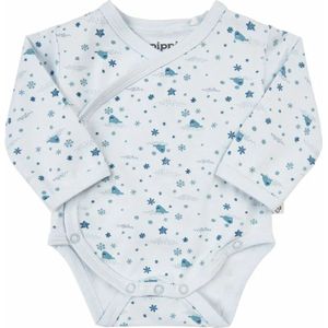 Pippi Babykleding Blauwe Overslag Romper Walrussen