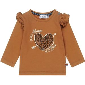 Dirkje Meisjes Lange Mouwen T shirt Camel