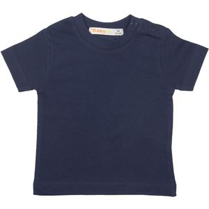 Babybol Effen Blauwe Tshirt Korte Mouwen