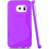 Hoesje Samsung Galaxy S6 Edge Plus TPU case paars