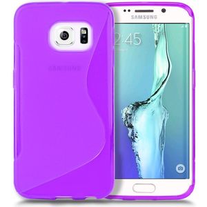 Hoesje Samsung Galaxy S6 Edge Plus TPU case paars