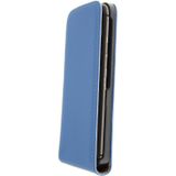 Hoesje HTC One M9 flip case dual color blauw