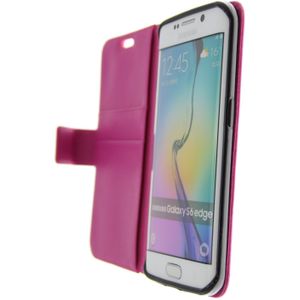 Hoesje Samsung Galaxy S6 Edge flip wallet roze