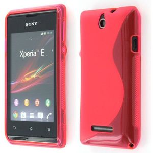Silicon TPU case Sony Xperia E roze