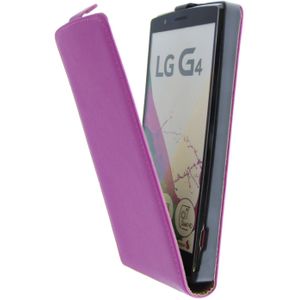 Hoesje LG G4 flip case dual color roze