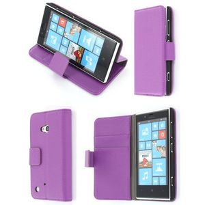 Flip case met stand Nokia Lumia 720 paars