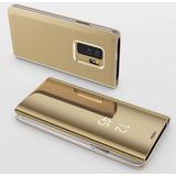 Clear View cover Samsung Galaxy S9+ goud