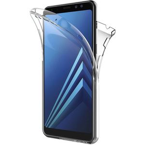 Samsung Galaxy A8 2018 TPU hoesje voor + achter