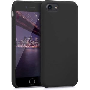 Softcase hoesje Apple iPhone 7/8/SE (2020/2022) mat - zwart