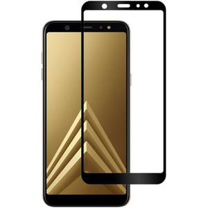 Tempered Glass (volledig scherm) Samsung Galaxy A6 Plus zwart