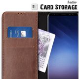 Luxury wallet hoesje Samsung Galaxy S9 bruin