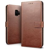 Luxury wallet hoesje Samsung Galaxy S9 bruin