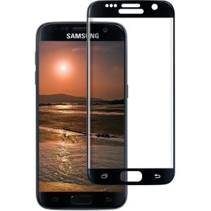 Tempered Glass (volledig scherm) Samsung Galaxy S7 zwart