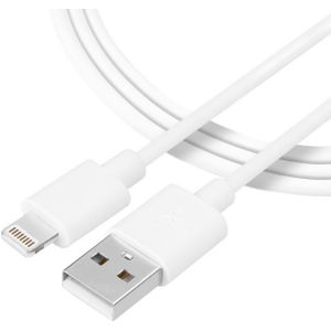 Extra korte (22cm) lightning / iPhone naar USB kabel wit