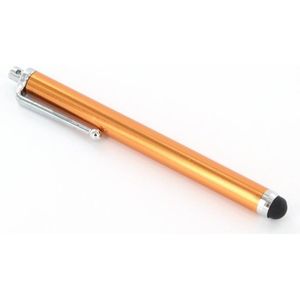 Stylus Pen capacitive oranje met clip