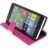 Hoesje Microsoft Lumia 640 flip wallet roze