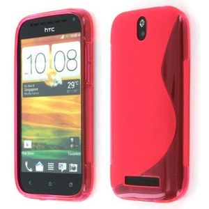 Silicon TPU case HTC One SV roze