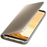 Clear View cover Samsung Galaxy S8 Plus goud
