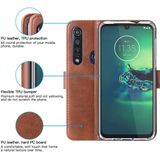 Luxury wallet hoesje Motorola Moto G8 Plus bruin