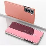 Clear View cover Samsung Galaxy S24+ rose goud