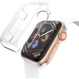Apple Watch Series 4/5/6/SE - 44mm screenprotector en cover voor de behuizing - transparant