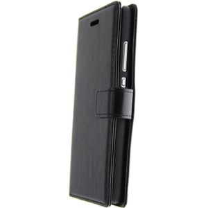 Luxury wallet hoesje Huawei P8 Lite zwart