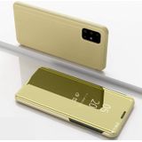 Clear View cover Samsung Galaxy A12 goud