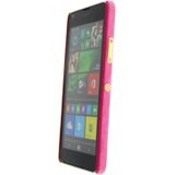 Hoesje Microsoft Lumia 640 hard cover leer roze