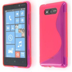 Silicon TPU case Nokia Lumia 820 roze