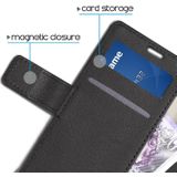 Hoesje Huawei P8 Lite (2017) flip wallet zwart