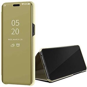 Clear View cover Samsung Galaxy A30 goud