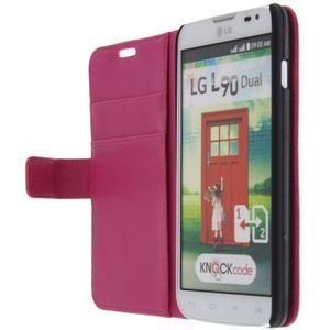 M-Supply Flip case met stand LG L90 D405 roze