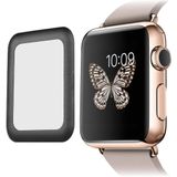 Tempered Glass (volledig scherm) Apple Watch Series 1/2/3 - 38mm - zwart