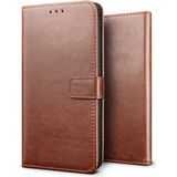 Luxury wallet hoesje Samsung Galaxy S10+ bruin